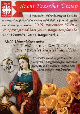 Szent Erzsébet Ünnepe - 2019. november 19. 18:00